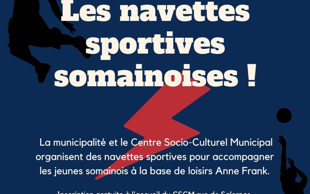 Vacances de printemps – Prenez les navettes sportives somainoises !