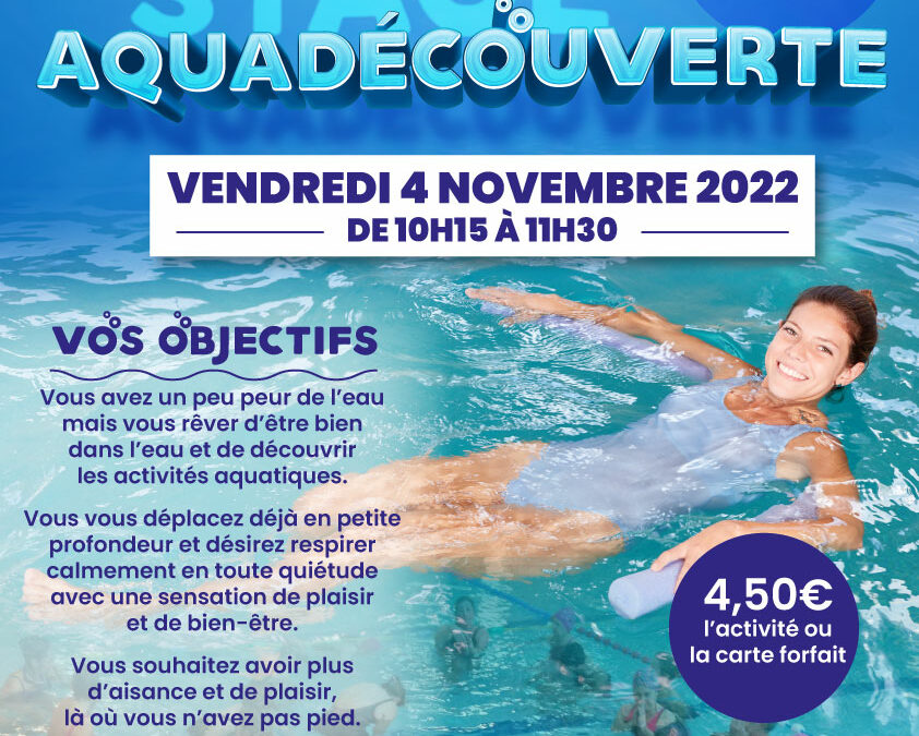 Stage Aquadécouverte – 4 novembre 2022