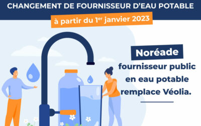Changement de fournisseur d’eau potable à partir du 1er janvier 2023
