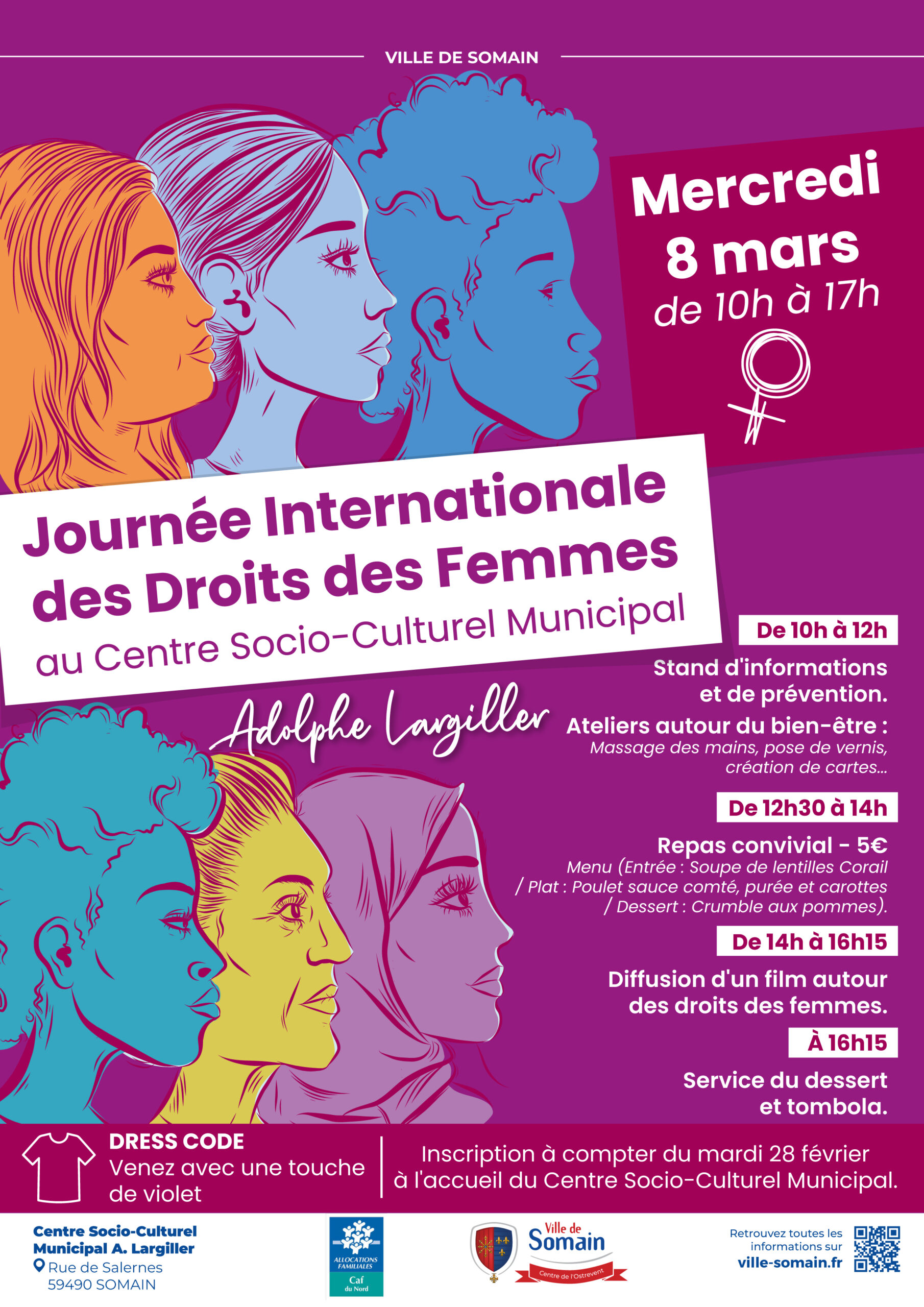 Journée internationale des droits des femmes au C.S.C.M. 8 mars