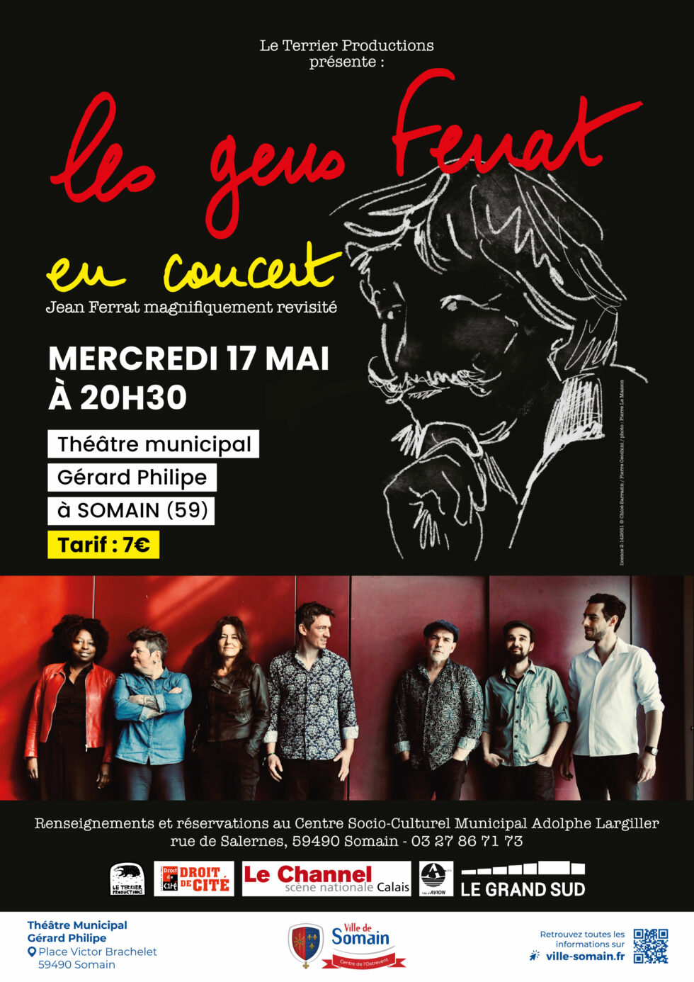 Concert Les Gens Ferrat Au Théâtre Municipal 17 Mai 2023 Ville De Somain 