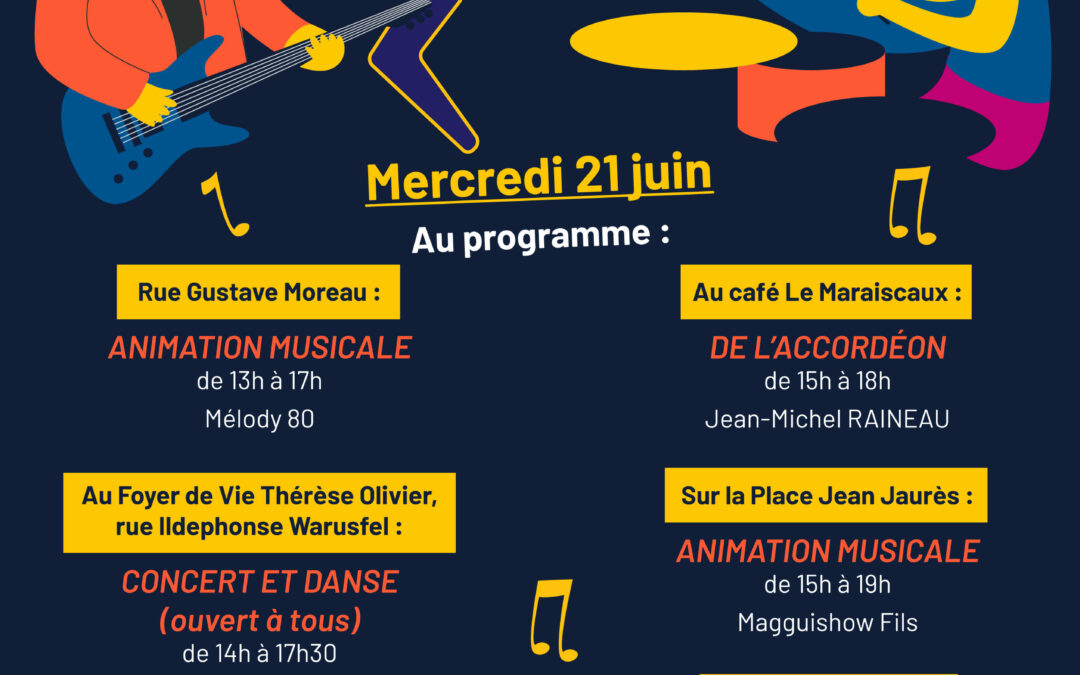 Programme de la Fête de la musique – 21 juin