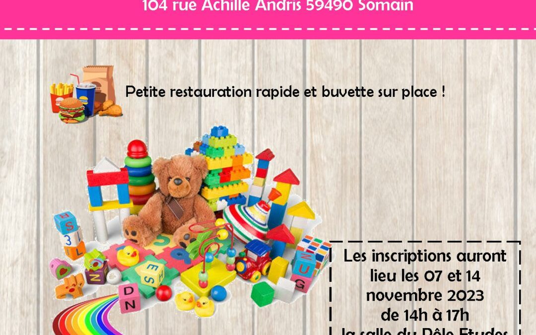 Bourse aux vêtements et aux jouets – 18 & 19 nov.