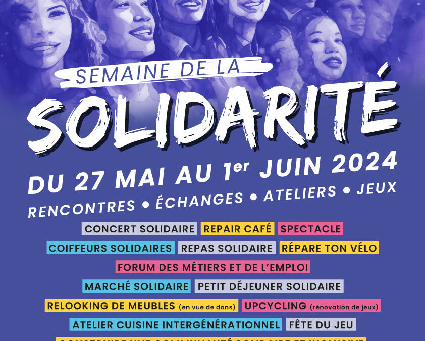 Semaine de la solidarité – 27 mai au 1er juin