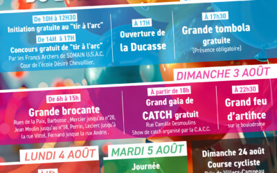 Festivités comité des fêtes de Villers-Campeau – 2 au 5 août