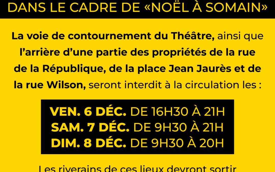 Info riverains – Marché de Noël