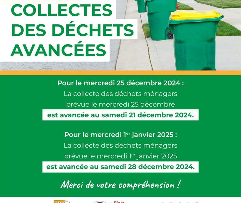 Gestion des déchets pendant les fêtes de fin d’année