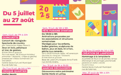 Nos Quartiers d’Eté – 05/07 au 27/08