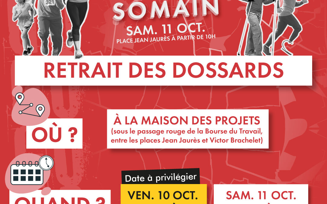 Retrait des dossards – Urban Trail Somain 2025