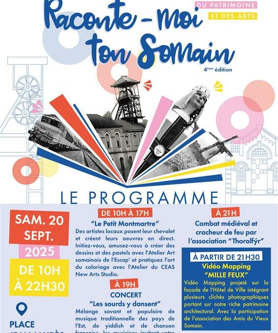 Raconte Moi Ton Somain, le programme – 20 septembre 2025