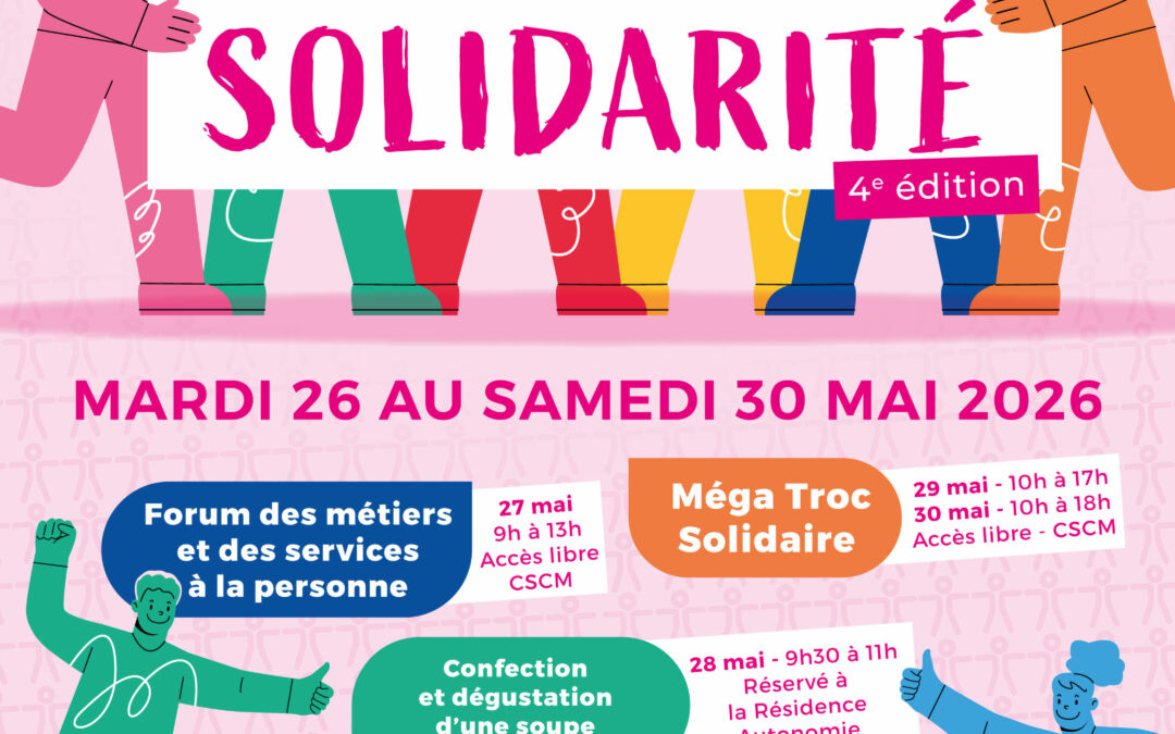 Semaine de la Solidarité – 26 au 30 mai 2026