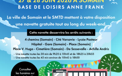 Infos navettes gratuites Fête du Parc 2026