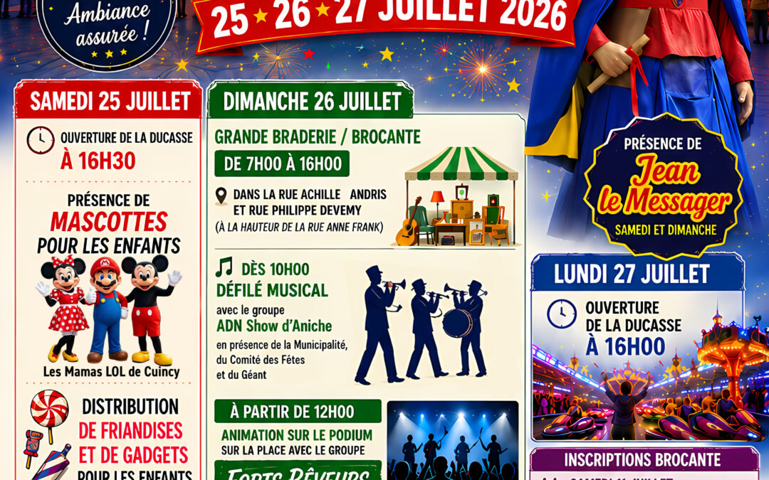 Festivités de De Sessevalle – 25 au 27 juillet 2026
