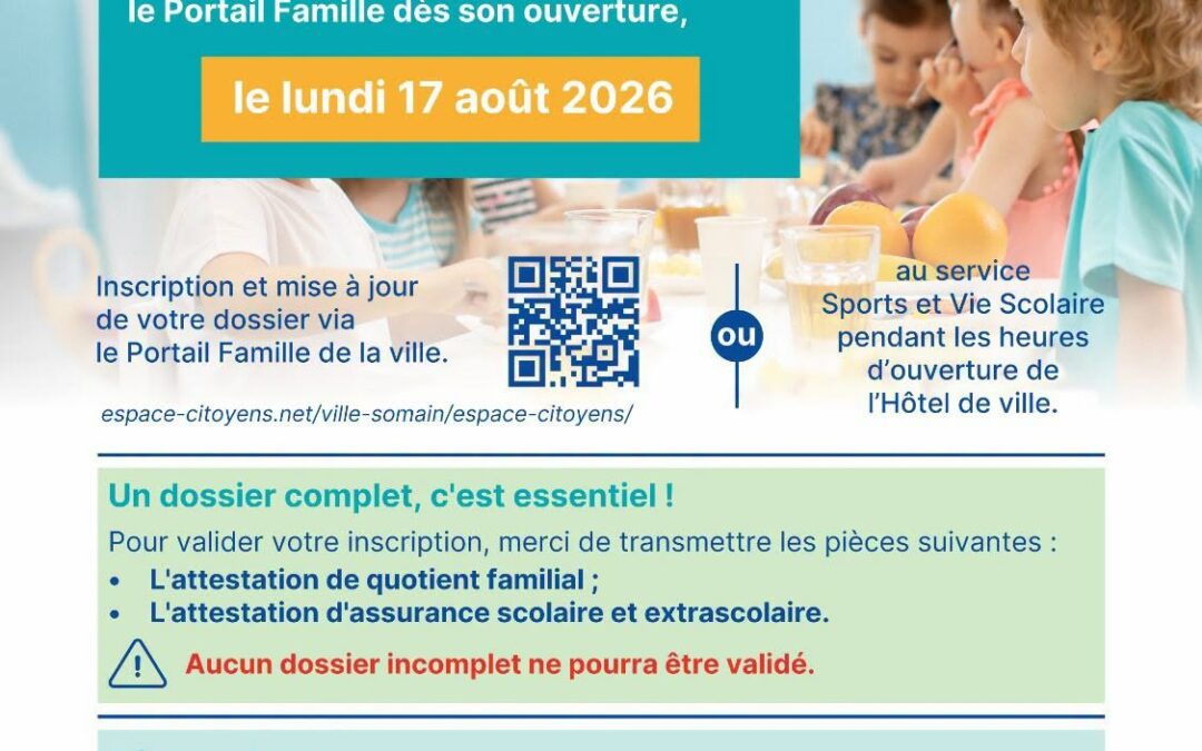 Informations rentrée scolaire 2026
